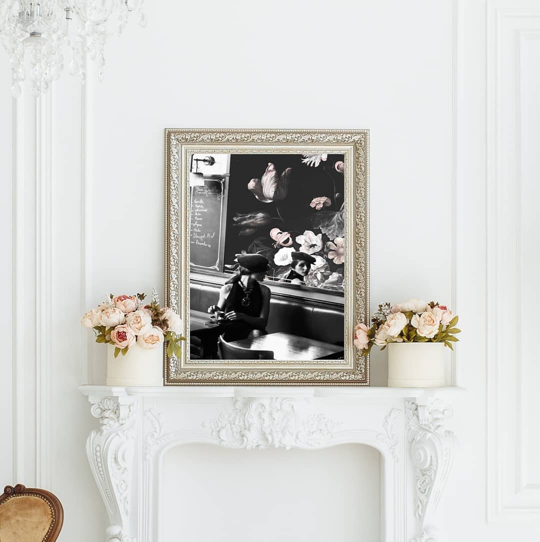 Digital collage artwork by Nour Arfaoui